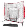 7x7ft Baseball Softball Teeball Practice Net Batting Hitting Pitching Training Net