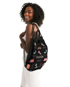 Drawstring Bags, Fashion Me Fabulous Black Drawstring Bag