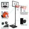 Basketball Hoop Outdoor Portable Basketball Goals, Adjustable Height 7ft - 10ft for Adults & Teenagers  YJ