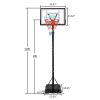 Basketball Hoop Outdoor Portable Basketball Goals, Adjustable Height 7ft - 10ft for Adults & Teenagers  YJ