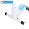 Home Folding Exercise Bike White