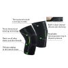 Single Knitted Nylon Sports Knee Pad Riding Protective Gear Running Basketball Skipping Rope Warm Knee Pad Foot Cold-Proof Black