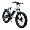 AOSTIRMOTOR 26" 750W Camouflage Electric Bike Fat Tire P7 48V 12.5AH Removable Lithium Battery for Adults with Detachable Rear Rack Fender(White)S07-G