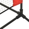 Tennis Net Black and Red 236.2"x39.4"x34.3" Polyester