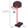 Portable Removable Adjustable Teenager Basketball Rack for Youth Kids Indoor Outdoor Use