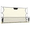 Football Rebounder Net Black and Yellow 72"x33.5"x47.2" Polyester