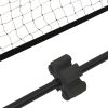 Tennis Net Black and Red 236.2"x39.4"x34.3" Polyester