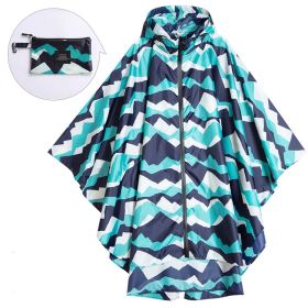 Fashion Cloak Raincoat Cloak (Option: Sky Blue Mountain Adult Cloak-XL)