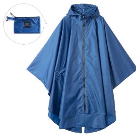 Fashion Cloak Raincoat Cloak (Option: Royal Blue Adult Cloak-XL)