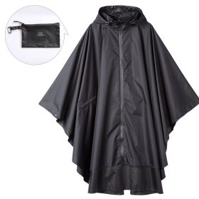 Fashion Cloak Raincoat Cloak (Option: Black Adult Cloak-XL)