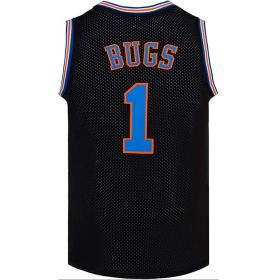 Space Movie Jersey Embroidery Retro Basketball Wear (Option: Black-S)