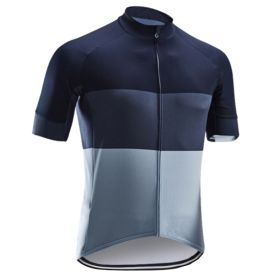 Road And Mountain Bike Cycling Jerseys Men's Tops Spring And Summer Cycling Jerseys (Option: Black gray-M)