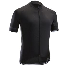 Road And Mountain Bike Cycling Jerseys Men's Tops Spring And Summer Cycling Jerseys (Option: Black-M)