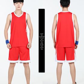 Basketball Sports Suit Men's Summer Casual Wear Sleeveless Thin Vest Running Suit Shorts Sportswear (Option: J-L)