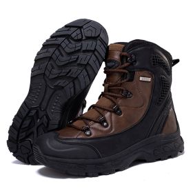 High-top Boots Outdoor Mountaineering (Option: Dark Brown-39)