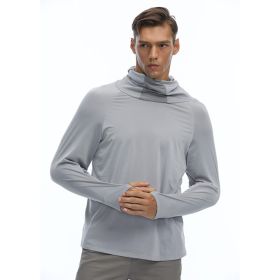 European And American Men's Breathable Light Sun Protection Clothing In Summer (Option: Grey-L)