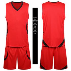 Basketball Sports Suit Men's Summer Casual Wear Sleeveless Thin Vest Running Suit Shorts Sportswear (Option: A-L)