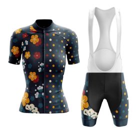 Summer Short-sleeved Cycling Jersey Suit Mountain Bike (Option: Top and suspender shorts-XXS)