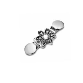 Vintage Engraving Creative And Elegant Brooch (Option: Hollow Pearl Flower Style)