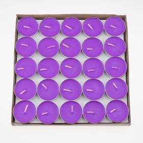 15-2 Hours Birthday Tea Heating Tea Confession Romantic Round Wax (Color: Purple)