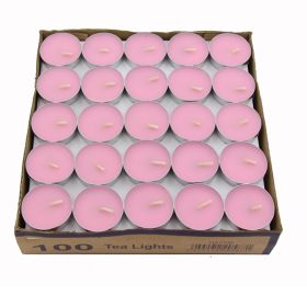 15-2 Hours Birthday Tea Heating Tea Confession Romantic Round Wax (Color: Pink)