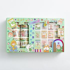 Girl Series 1010 Tape Stickers Gift Set Cute Hand Account DIY Materials (Option: Holiday Plan)