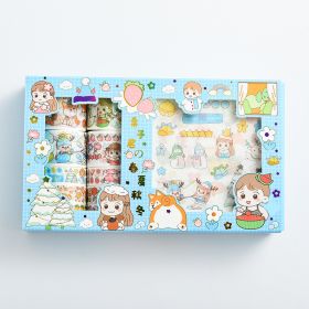 Girl Series 1010 Tape Stickers Gift Set Cute Hand Account DIY Materials (Option: Spring And Summer)