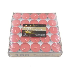 15-2 Hours Birthday Tea Heating Tea Confession Romantic Round Wax (Color: Red)