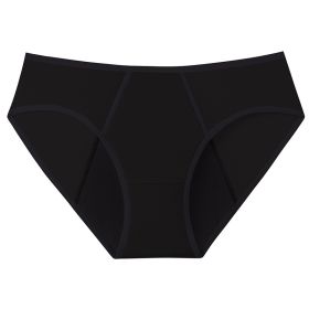 Mid-waist Physiological Period Special Underwear Menstruation Period Leak-proof (Option: Black-M)