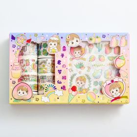 Girl Series 1010 Tape Stickers Gift Set Cute Hand Account DIY Materials (Option: Wonderland)