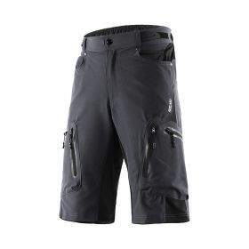 Outdoor Mountaineering Downhill Off Road Mountain Bike Five Point Cycling Shorts (Option: Grey-Asian Size M)