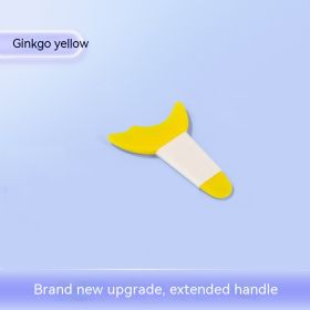 Painting Eyeliner Anti-spill Glue Multifunctional Crescent Baffle Beauty Tools (Option: Ginkgo Biloba Yellow)