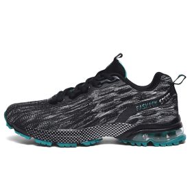 New Arrival Men Walking Running Shoes Summer Breathable Outdoor Sport Training Sneakers for Men Big Size Athletic Trainers 2022 (Color: gray green)