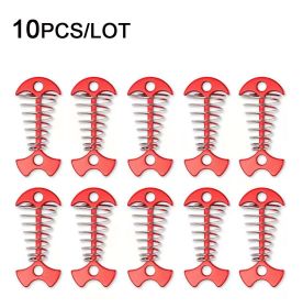 Octopus Spring Splint Nail Outdoor Wooden Pallet Fish Bone Nail Stainless Steel Stake (Option: 10 Pack Red Fish Bone Nail)